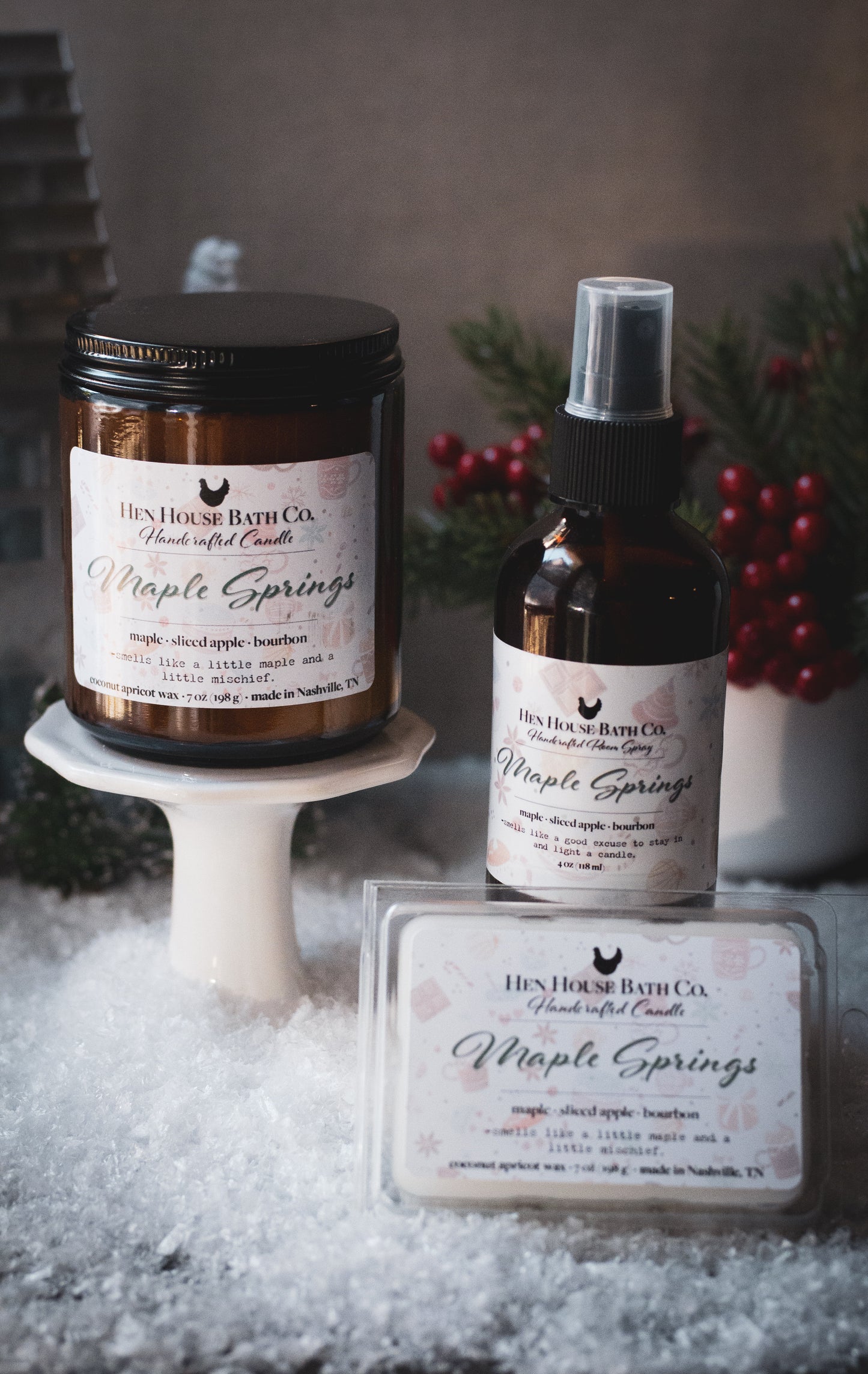 Maple Springs Home Fragrance Gift Set | Apple Maple Bourbon