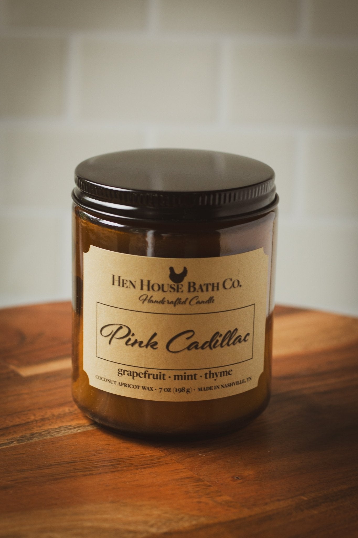 Pink Cadillac - Grapefruit + Mint + Thyme Candle