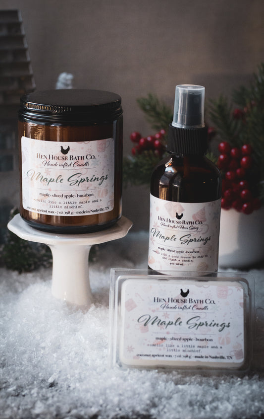 Maple Springs Home Fragrance Gift Set | Apple Maple Bourbon