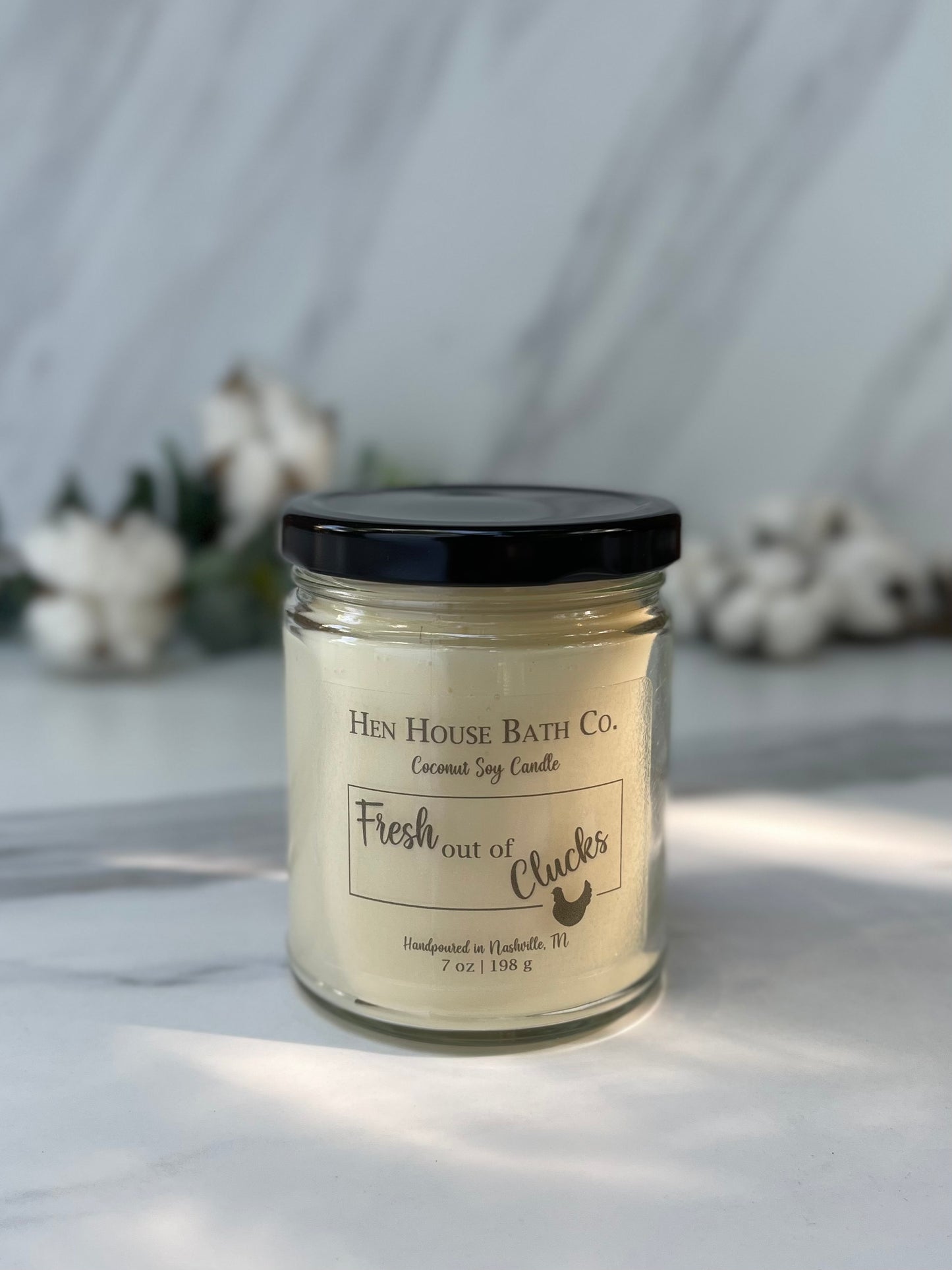 Cotton & Iris Coconut Soy Candle